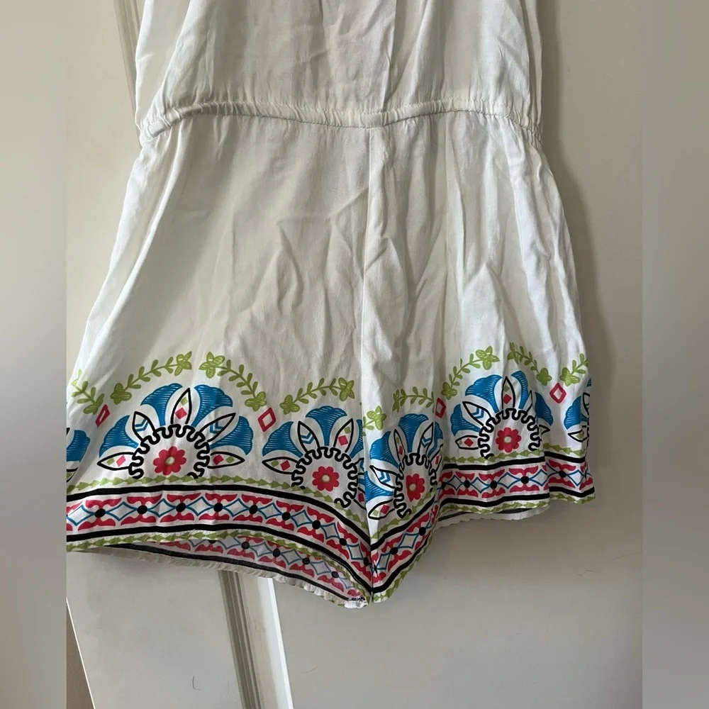 Flying Tomato White Vibrant Rayon Romper Women’s Size Medium - Picture 4 of 13